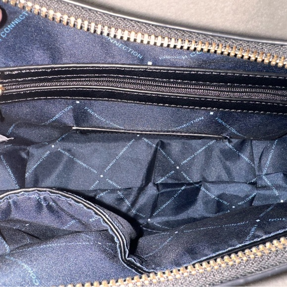 Adjustable Black Shoulder Bag with Gold Hardware - Picture 10 of 10